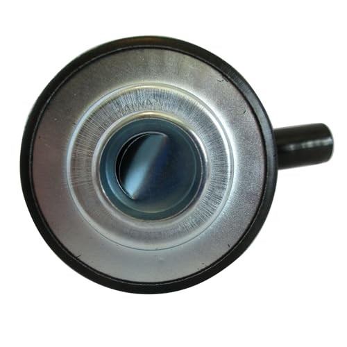 1 PC Black Steel Round Valve Cover Push In Breather With Vent Tube Grommet for