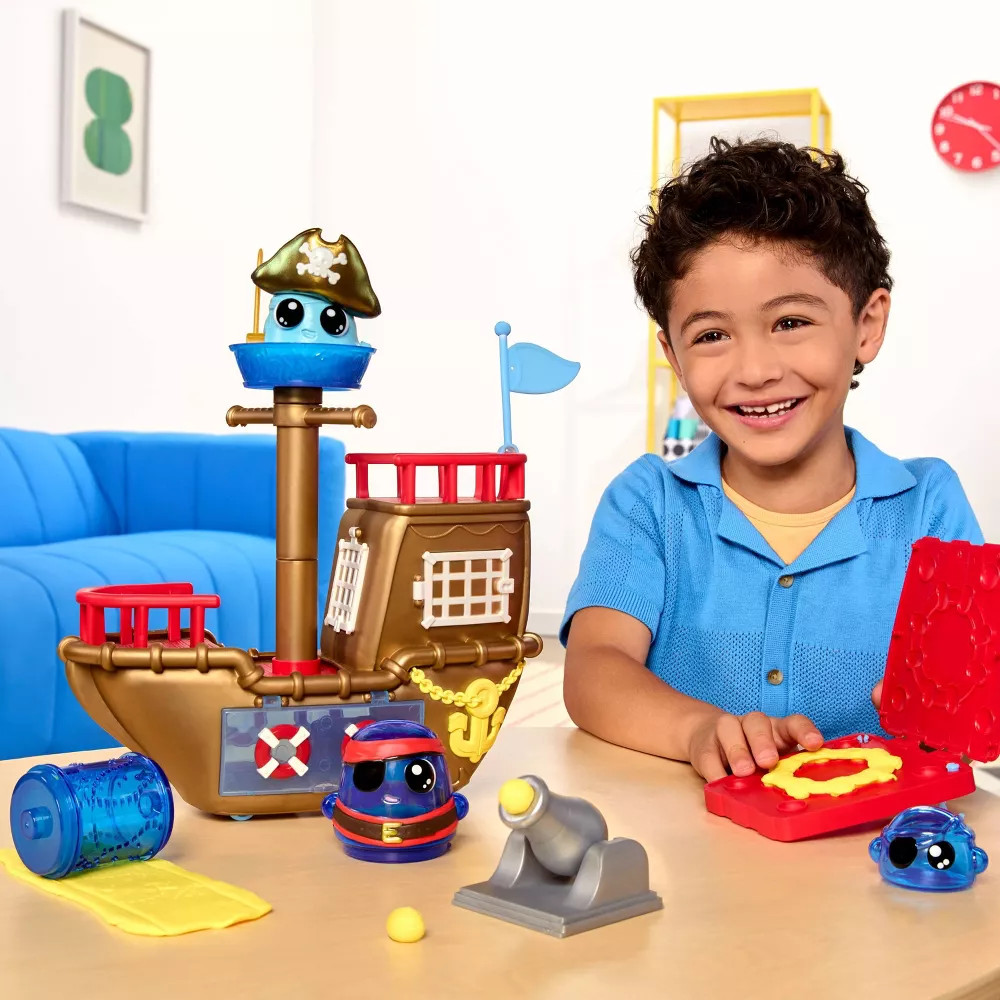 DohKins Pirate Ship Playset & Pirate - Dough Never Dries