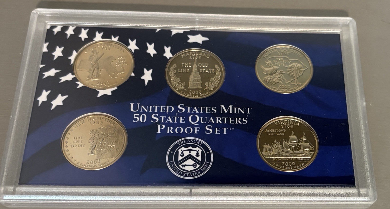 UNITED STATES MINT 50 STATE QUARTERS PROOF SET 2000