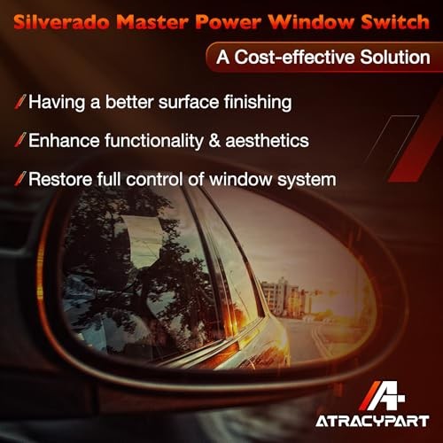Fits Silverado & Sierra 1500 2500HD 3500HD - Driver Side, Master Window Switch