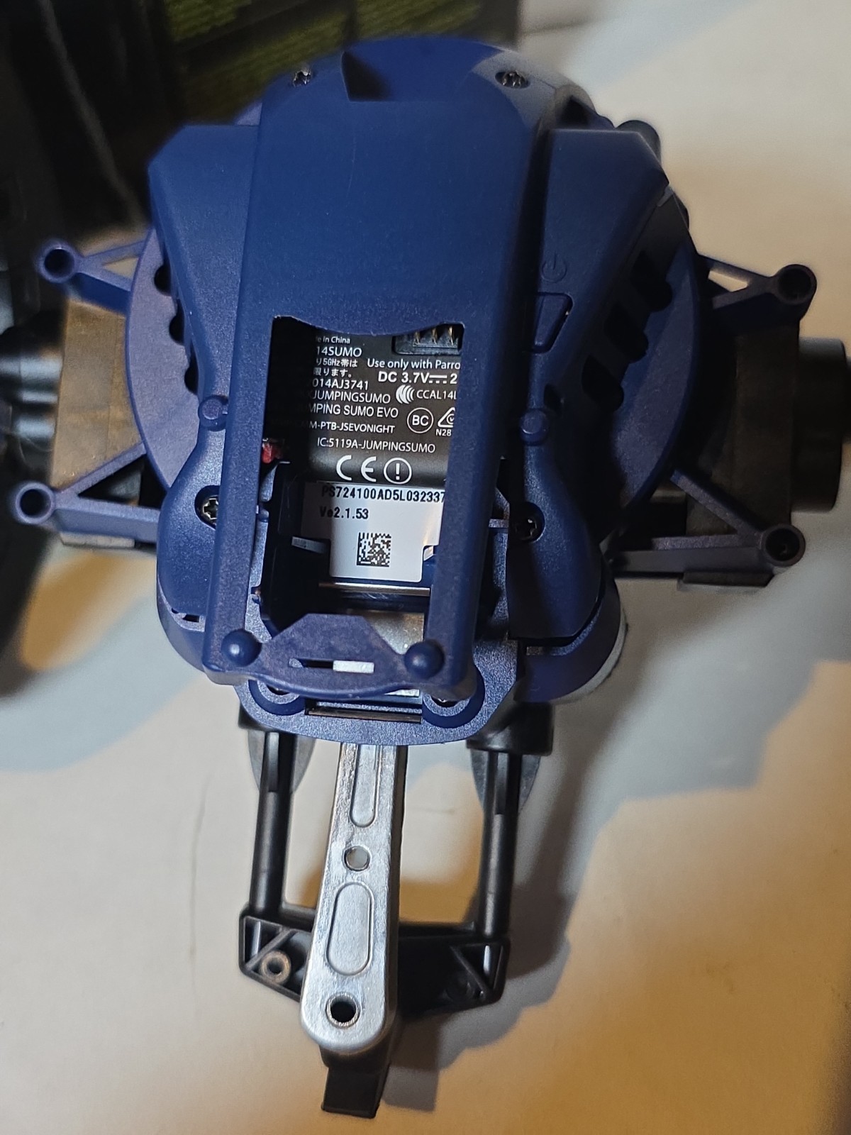 Parrot Minidrones Jumping Night Drone Diesel Dark Blue Camera LED NEW OPEN BOX!