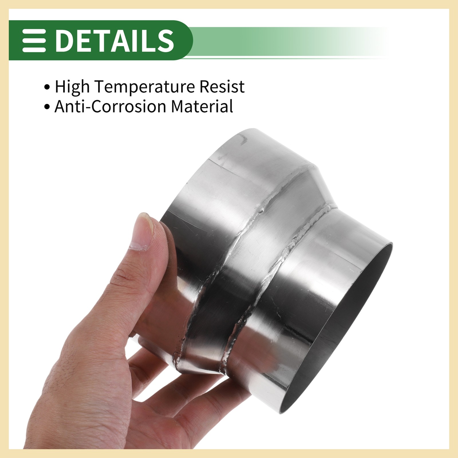 4 to 5inch OD Mandrel Exhaust Bend Elbow Concentric Reducer Pipe Adapters