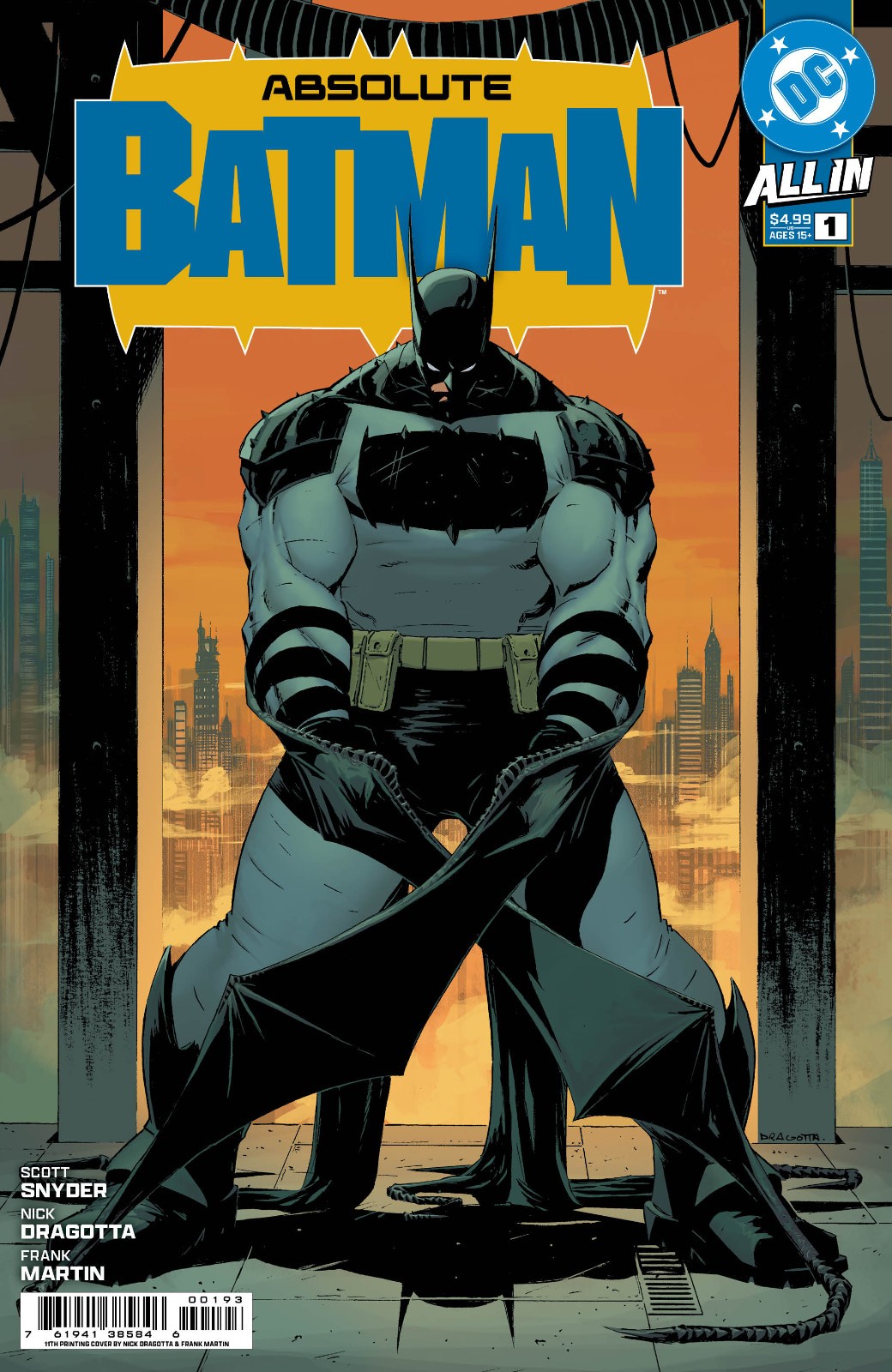ABSOLUTE BATMAN #1 (NICK DRAGOTTA 11TH PRINT VARIANT) COMIC BOOK ~ DC COMICS