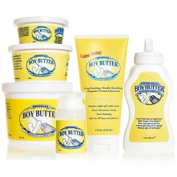 Boy Butter Original Coconut Oil Based Personal Lubricant Men & Women Choose Size