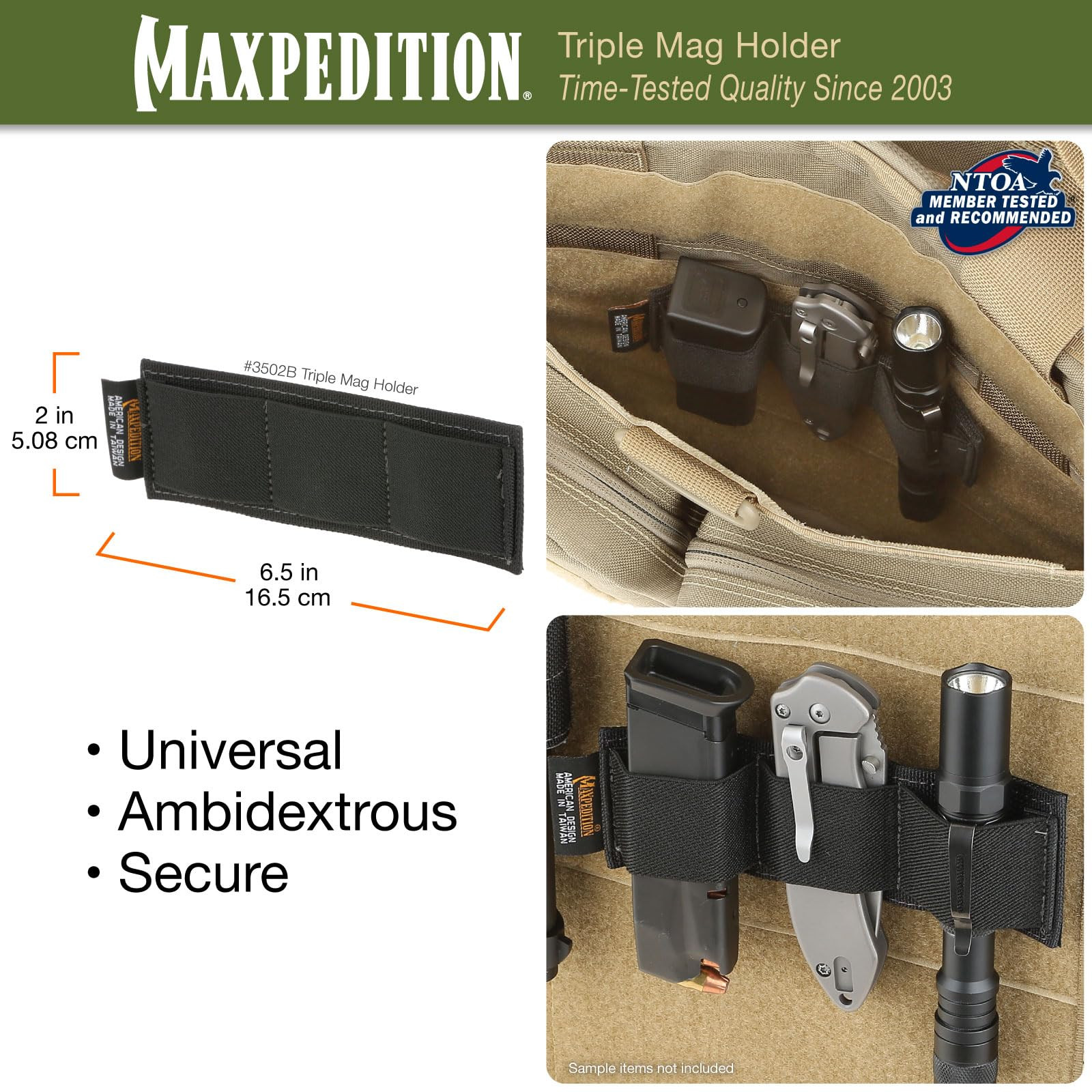 Modular 3-Clip Holster (Black)