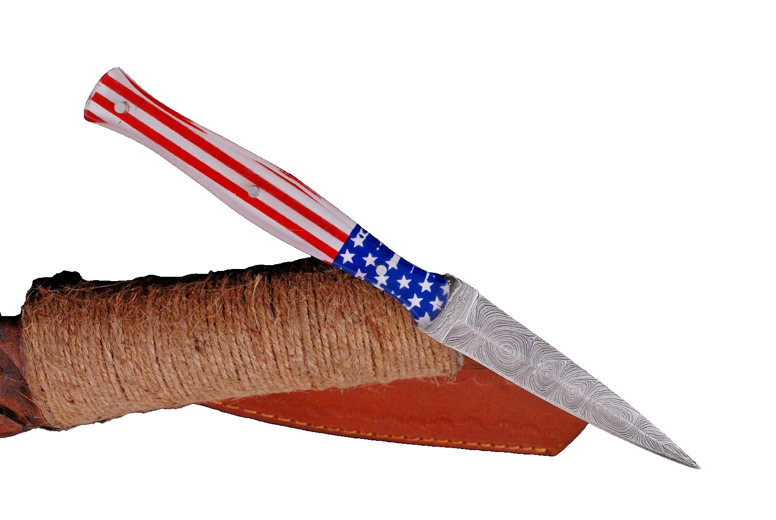 Handmade Fix Blade Double edge Dagger knife Boot Hunting Outdoor
