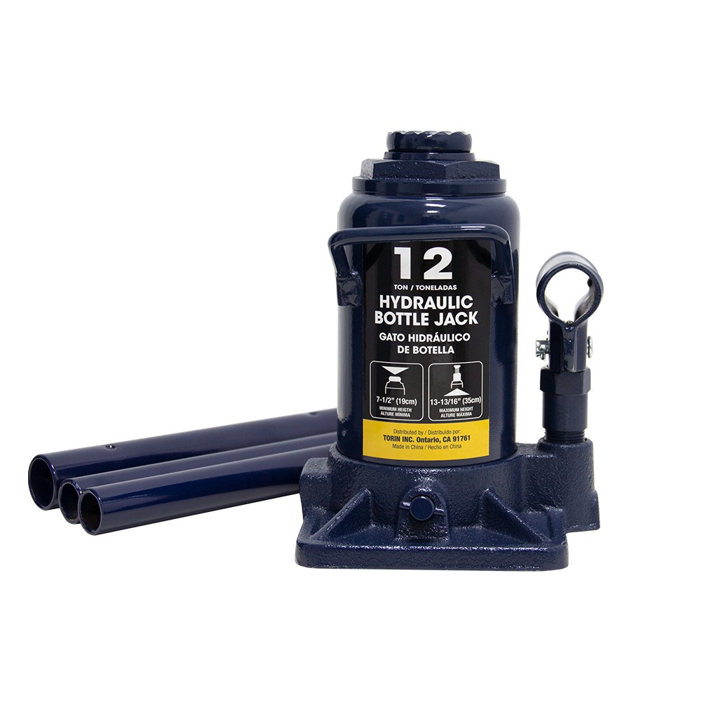 12 Ton (26,400 lb) Heavy Duty Hydraulic Bottle Jack for Trucks  Auto Repair,Blue