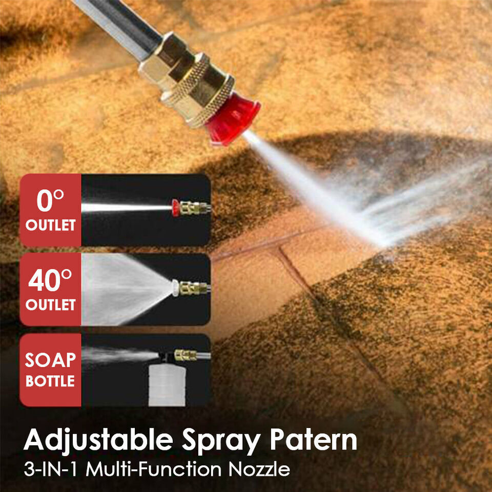 Portable Cordless Electric High Pressure Water Spray Gun Car Washer Cleaner Tool