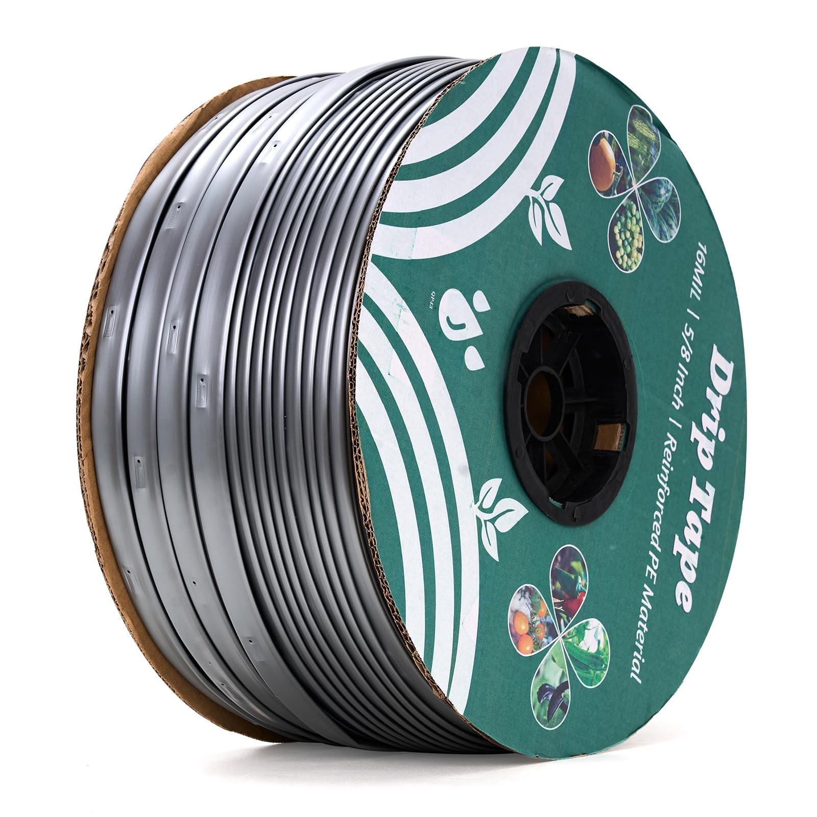 Darktank 2000Ft 5/8 Drip Tape Irrigation 16 Mil Heavy Duty 6 Emitter Spacing