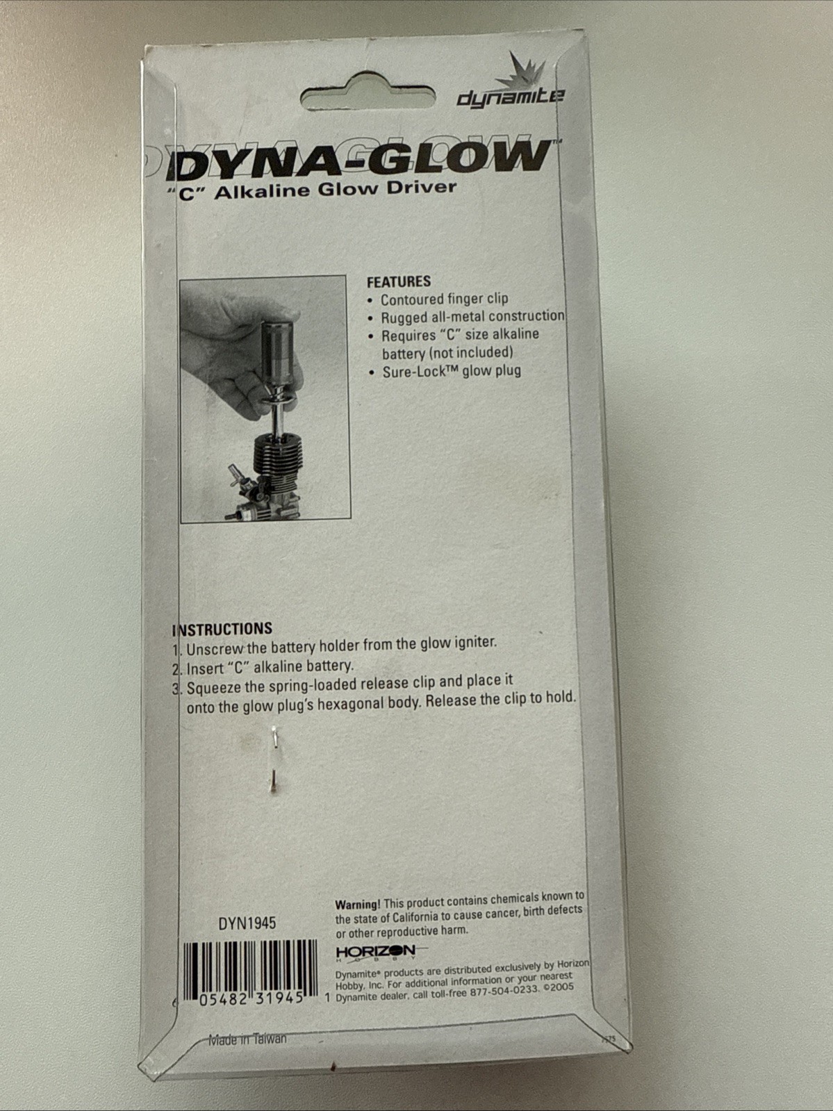 Dyna-Glow "C" Size Alkaline Glow Driver/Igniter - Dynamite #DYN1945