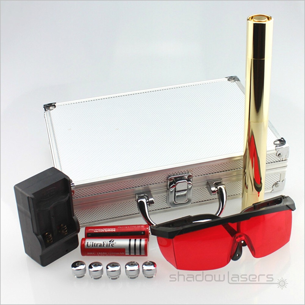 Red Laser Pointer 638nm Adjustable Focus Flashlight Visidle Beam Laser+Case US