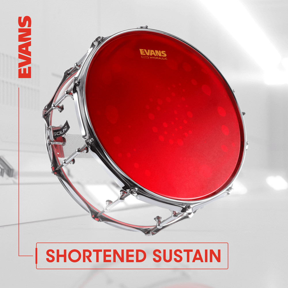 Evans Hydraulic Red Drum Head, 6 Inch