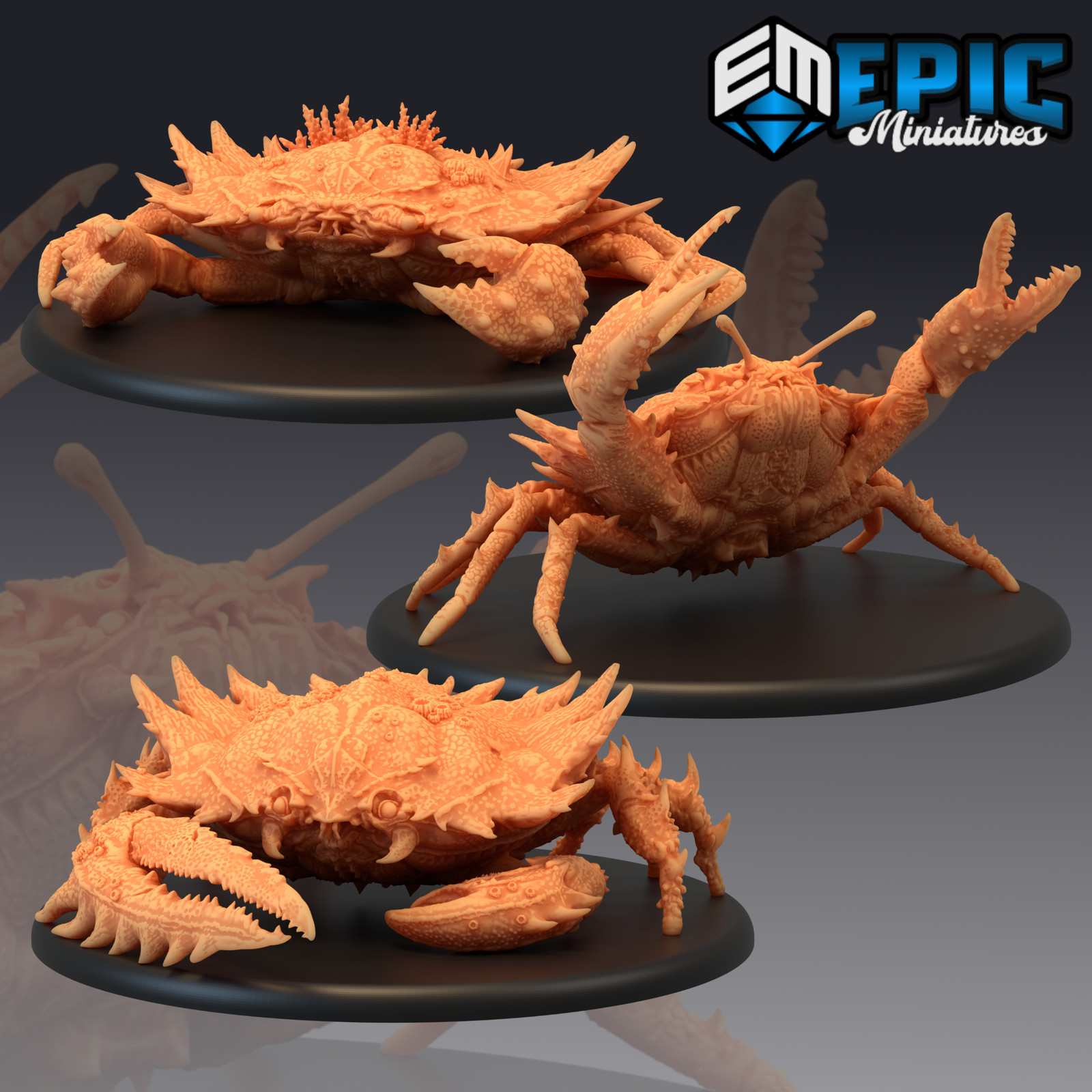 GIANT CRAB - Dungeons and Dragons Miniatures, Epic Miniatures, DnD Sea Creature
