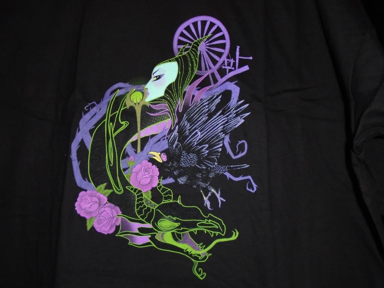 TeeFury Disney XLARGE "Malice" Sleeping Beauty Parody Shirt BLACK