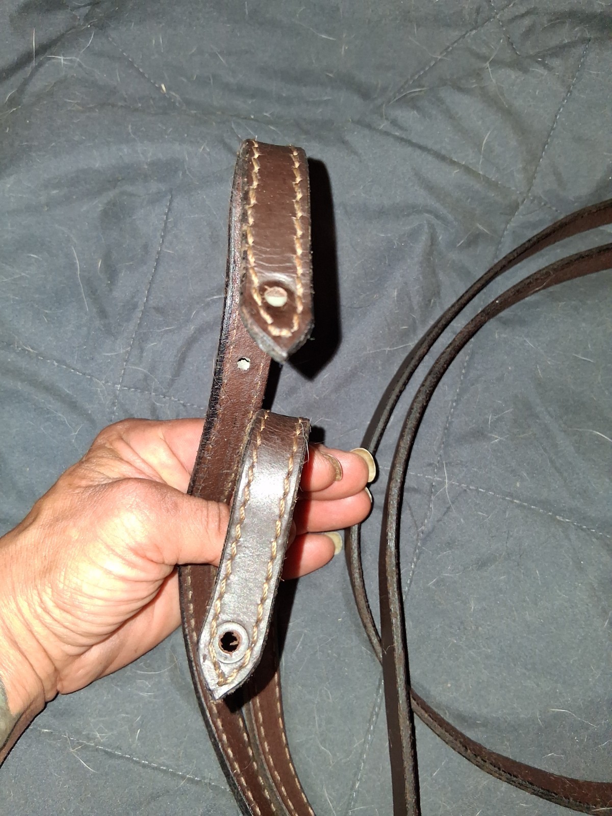 Brown Leather, Western, Split Reins