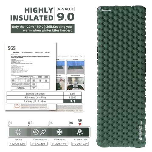 Sleeping Pad for Camping Ultralight Insulated Inflatable Camping Sleeping Mat