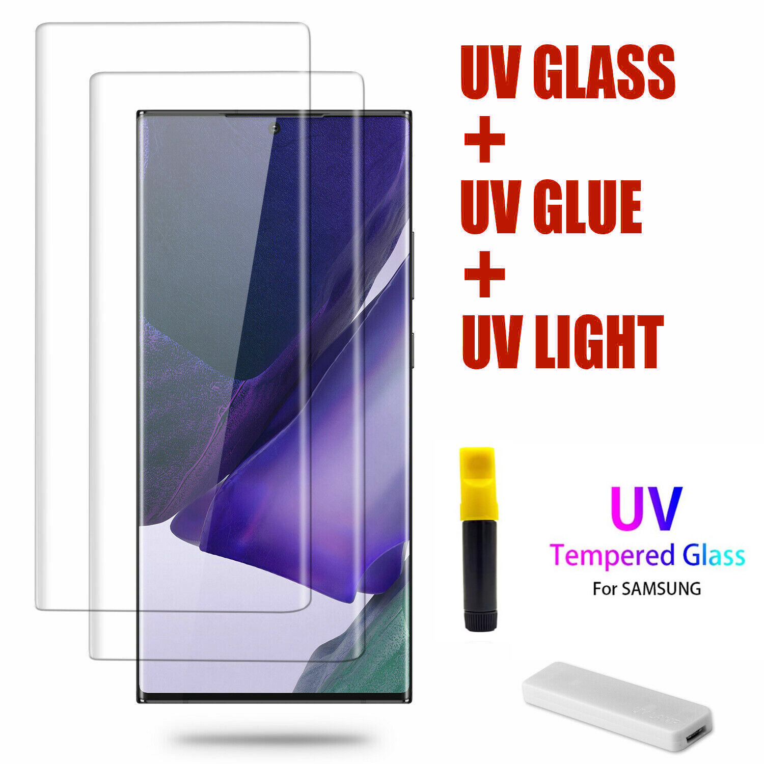 For Samsung Galaxy S24 Ultra S24 Plus/ S24 UV Liquid Full Glass Screen Protector