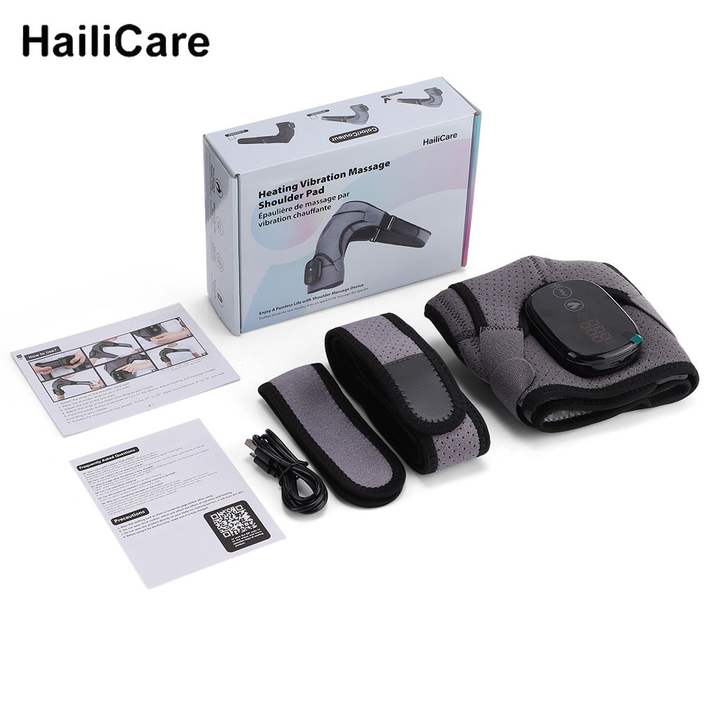 HailiCare Heated Shoulder Massager Brace w/ Vibration Therapy Joint Pain Relief