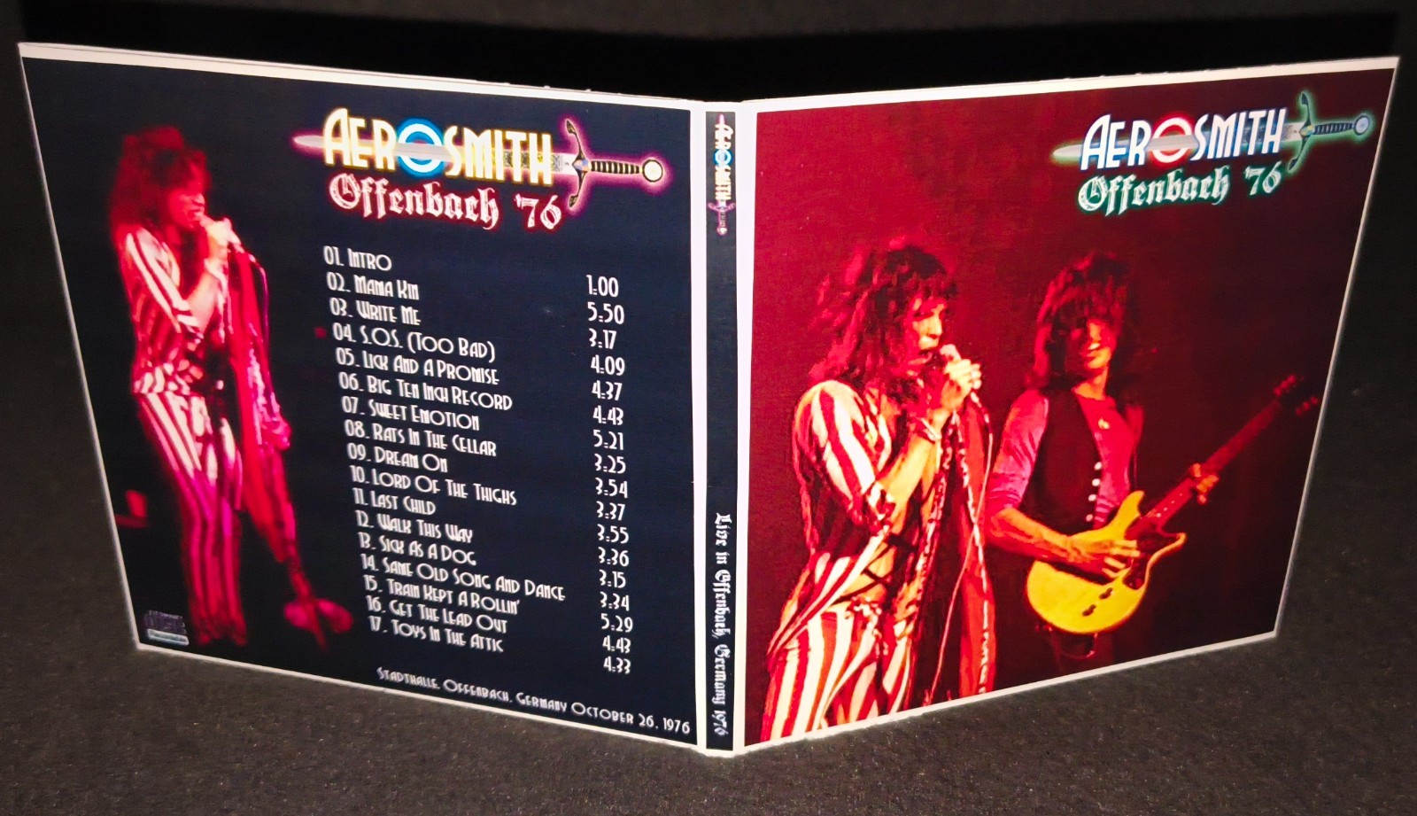 Aerosmith Offenbach 1976 Gate Fold CD Package NEW