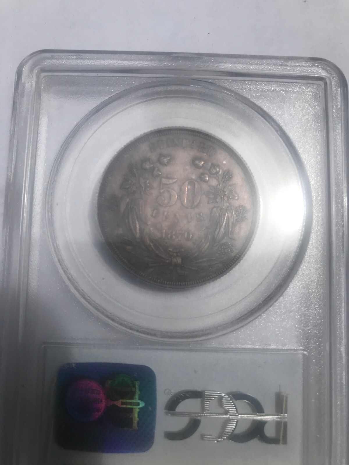 Rare 1870 USA 50 C Pattern PCGS PR 64 J-951