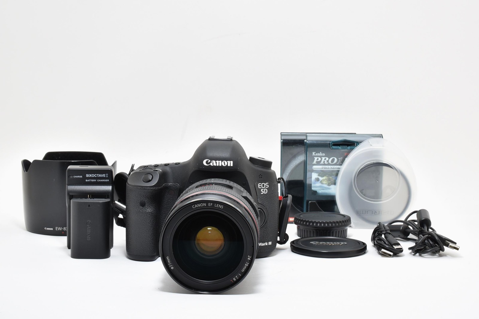 [MINT+++] CANON EOS 5D MarkⅢ with EF 24-70mm 2.8 L Camera Lens  From JAPAN 393