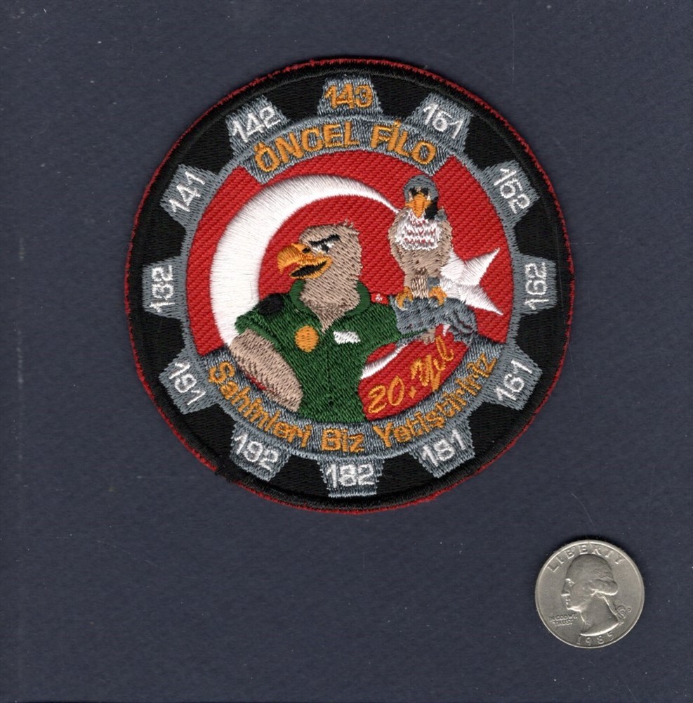 We Breed Hawks ONCEL FILO TURAF TURKISH AF F-16 FALCON Turkey Patch
