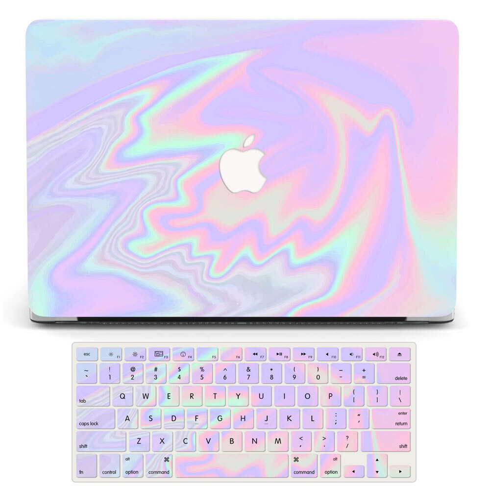 Illusion Rainbow Case+Keyboard Cover For Macbook Neo 13 Air 15 Pro 14 16 12 inch