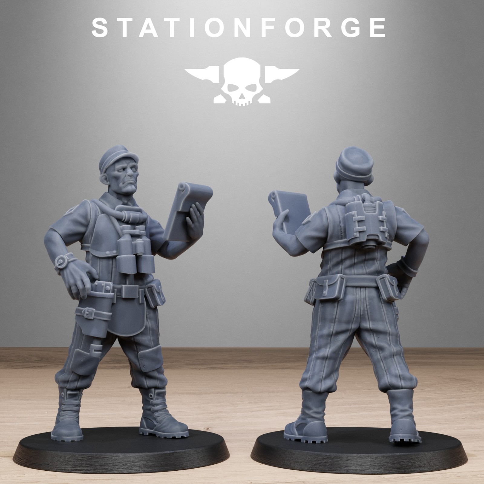 GrimCorp Scrap operatives from Station Forge 32mm.