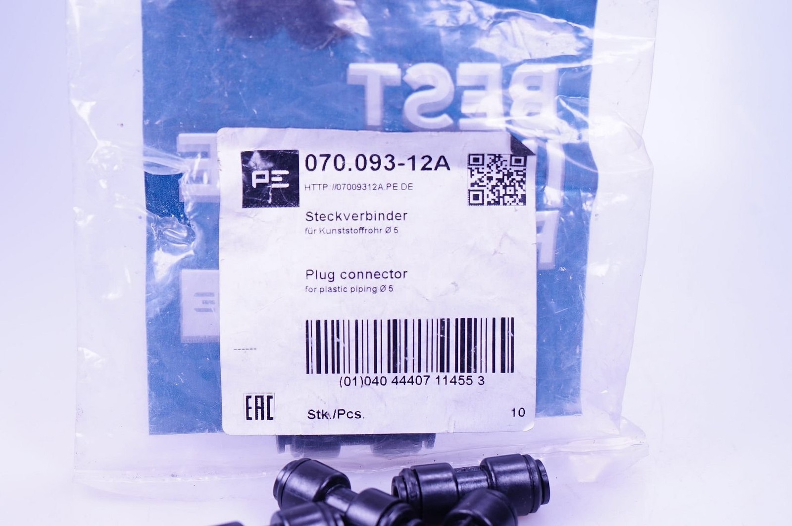 1 piece Peters Ennepetal 070.093-12A connector Ø 5