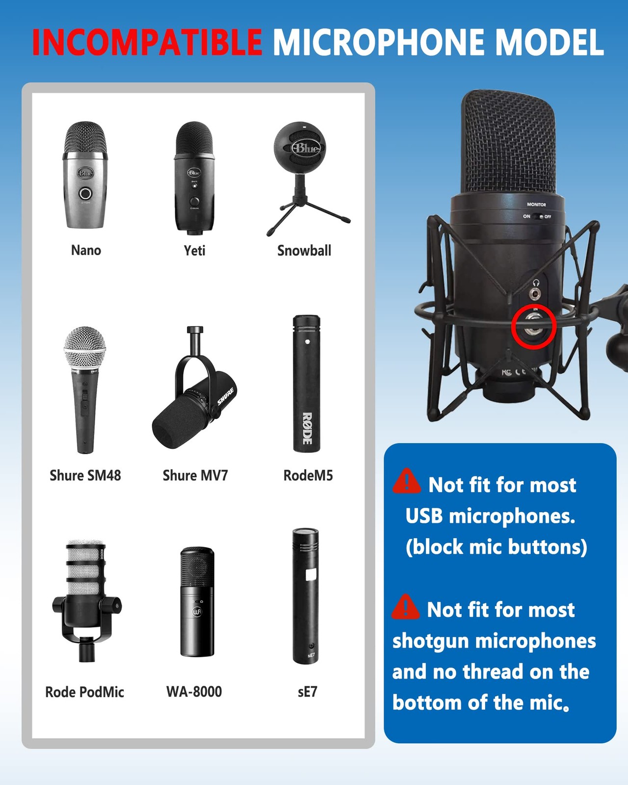 Microphone Shock Mount Universal Mic Holder Spider Recording Mic Shockmount S