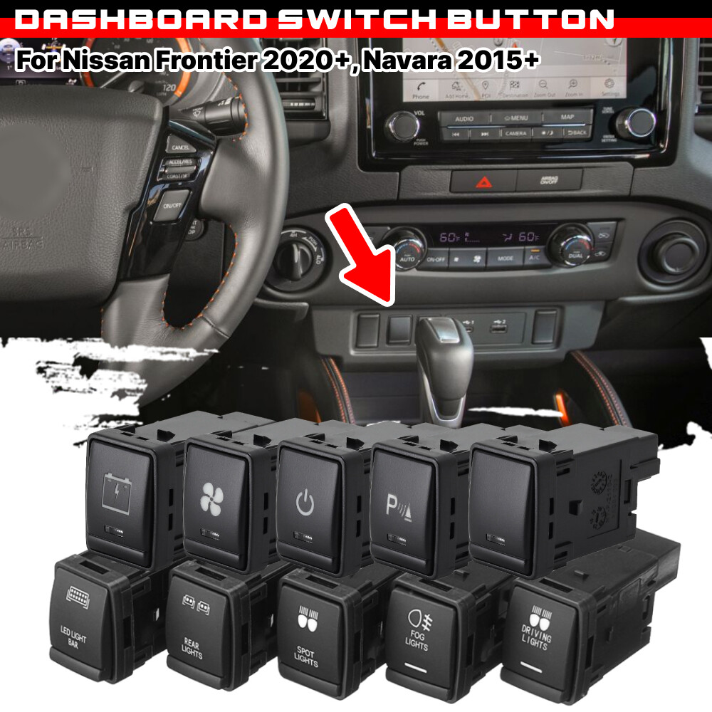 Dashboard Control Switch Button Short Type For Nissan Navara NP300 Pathfinder