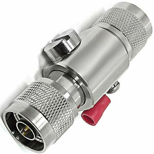 N-Male to N-Male RF Converter/Adapter with Coaxial Cable Lightning Surge Protect