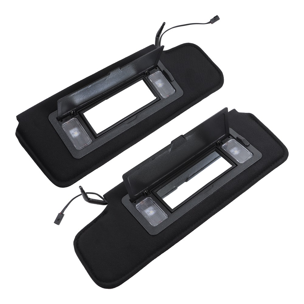 Labwork Left Right Front Sun Visors With Vanity Mirror For Corvette C4 1984-1996