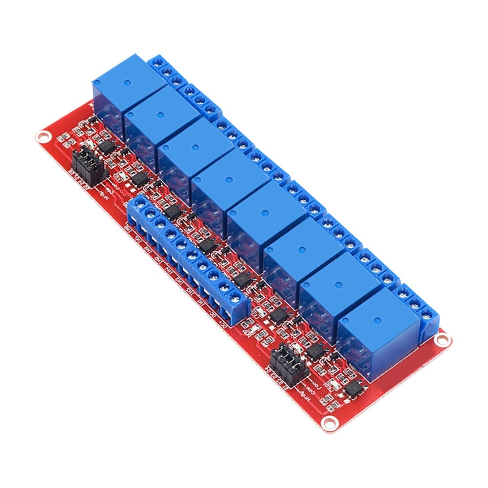 8 Channel 24V for logic Level Control Module with High Low Trigger Support for