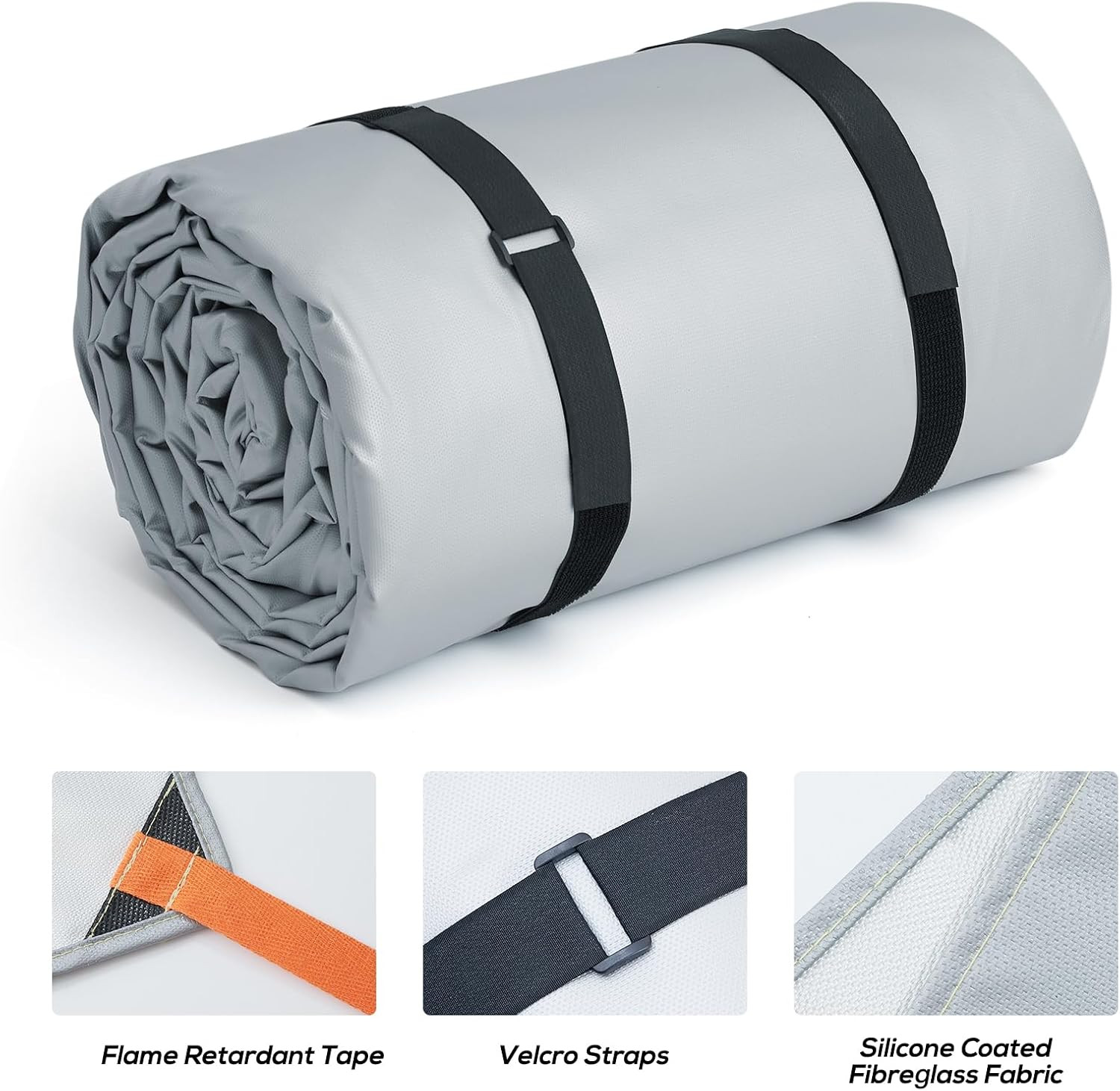 Car Fire Blanket, Large Fireproof Blanket Fire Extinguisher Blanket for Electric