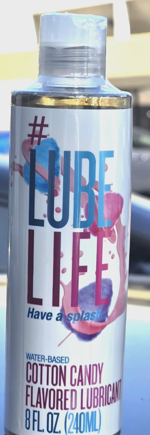 LubeLife Cotton Candy Flavored Water Based Lubricant -Sex Lube 8 Fl Oz Pack of 1