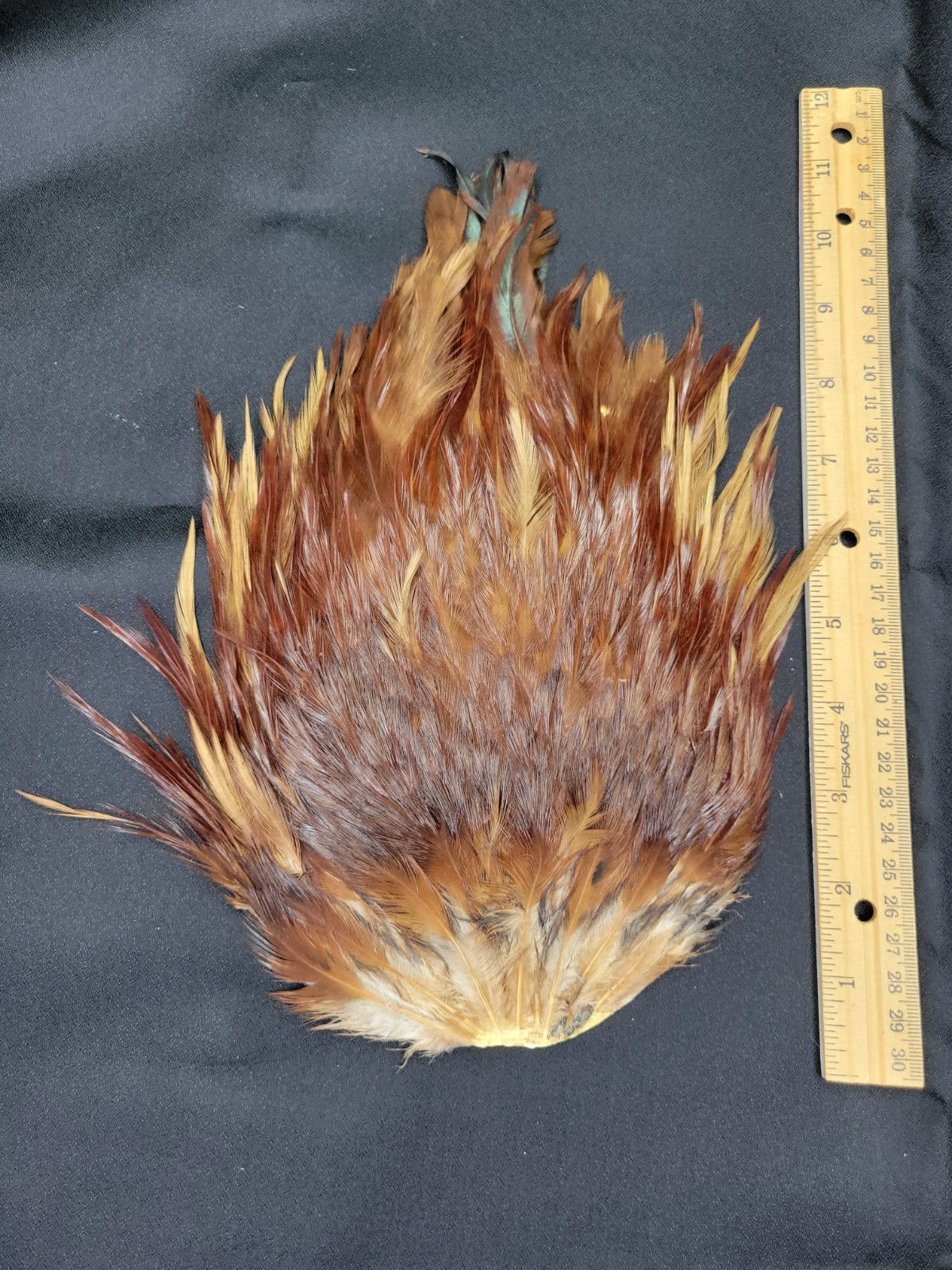 Lot  9,  Grade A,   Natural India Rooster Saddle Feathers for Fly Tying Jewelry
