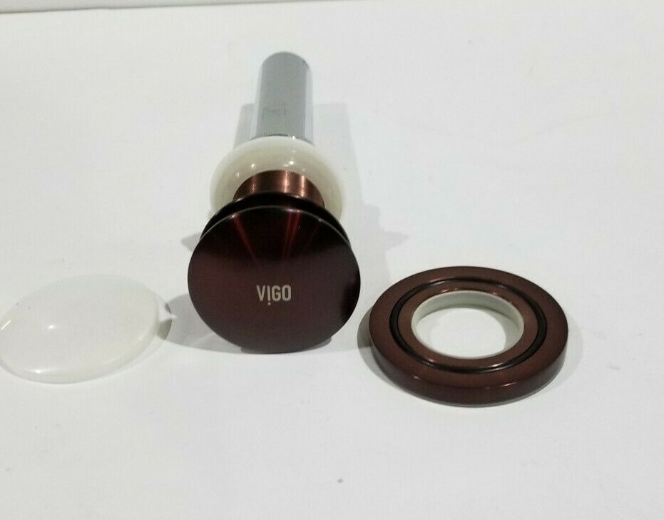 VIGO Vessel Bathroom Sink Pop-Up Drain in Oil Rubbed Bronze VG07000RB