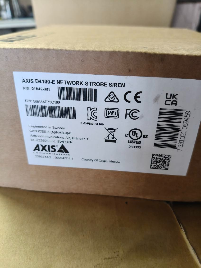 Axis D4100-E Network Strobe Siren (01942-001)