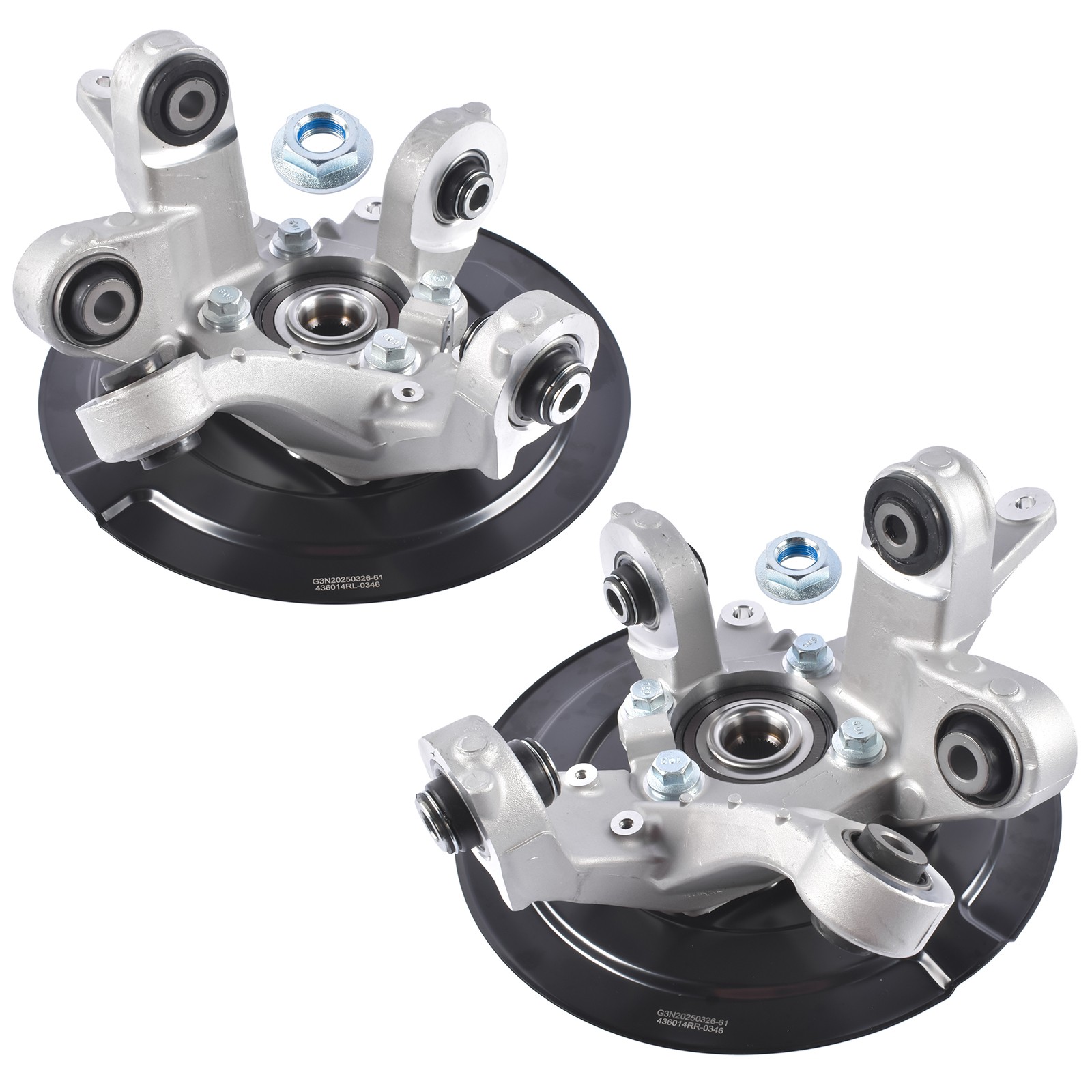 For 2011-2019 Ford Explorer Pair Rear Steering Knuckle Assembly 686-279 686-278