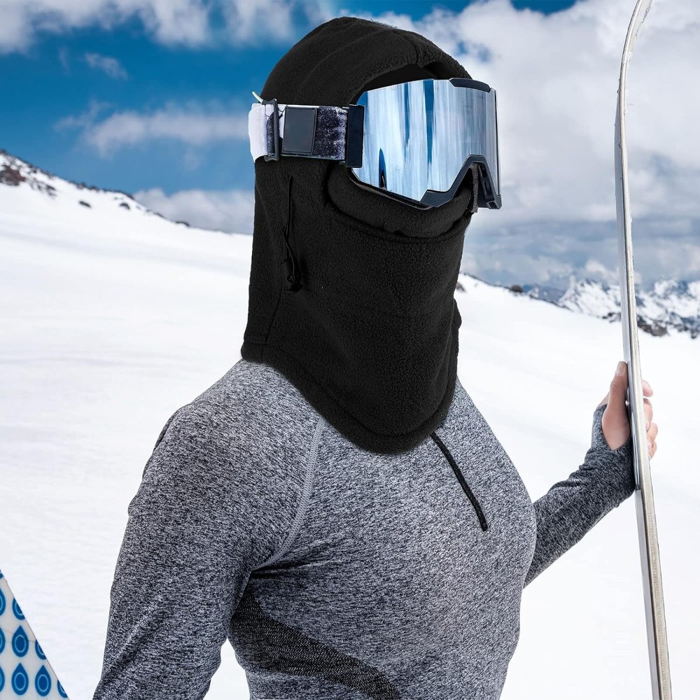 Winter Thermal Windproof Ski Mask Balaclava Fleece Full Face Mask for Men Women