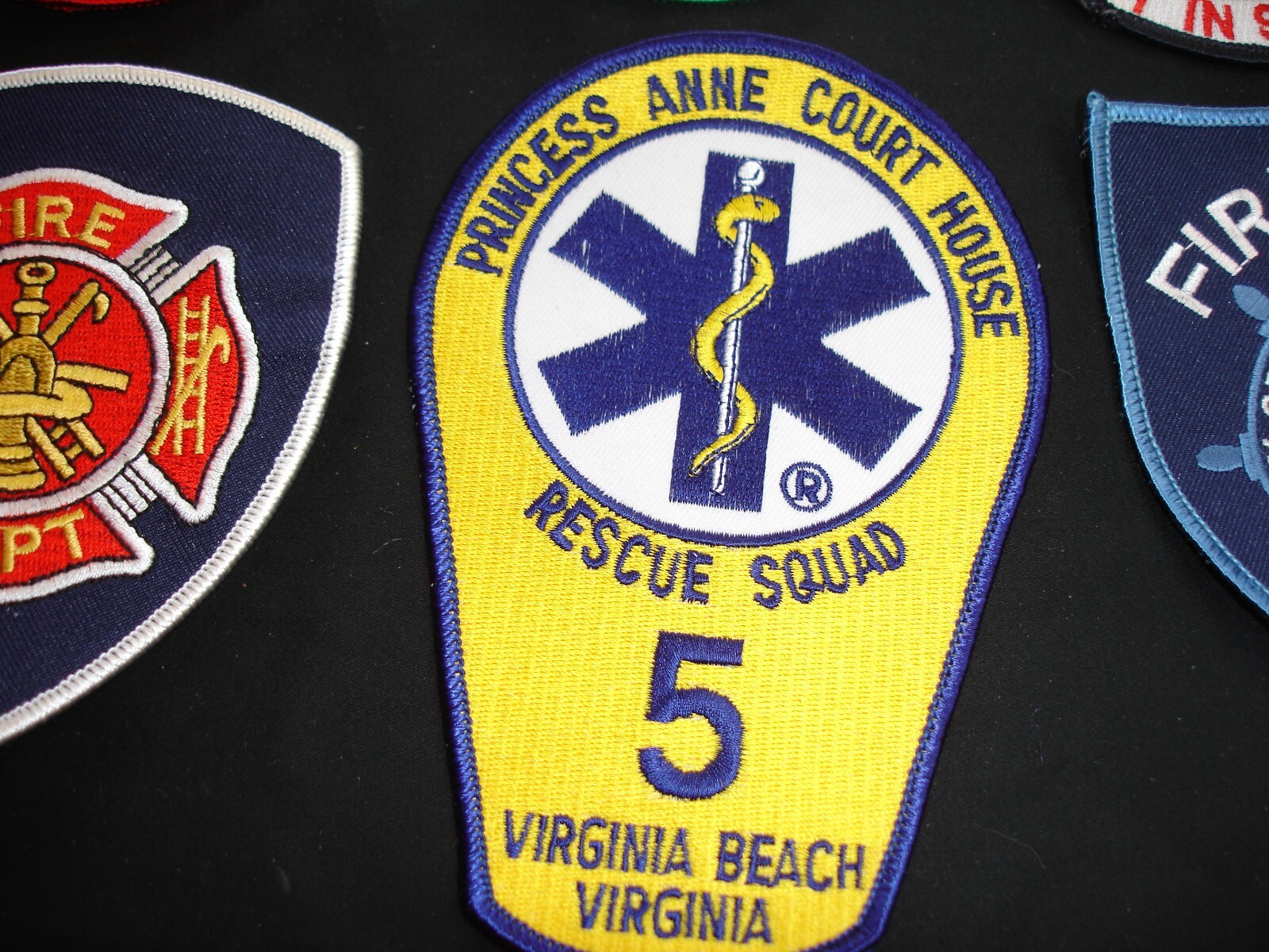 firefighting rescue fire department vintage patch collection