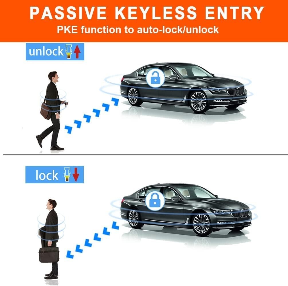 Remote Keyless Entry & Engine Start: PKE Car Alarm System for Gasoline Vehicles