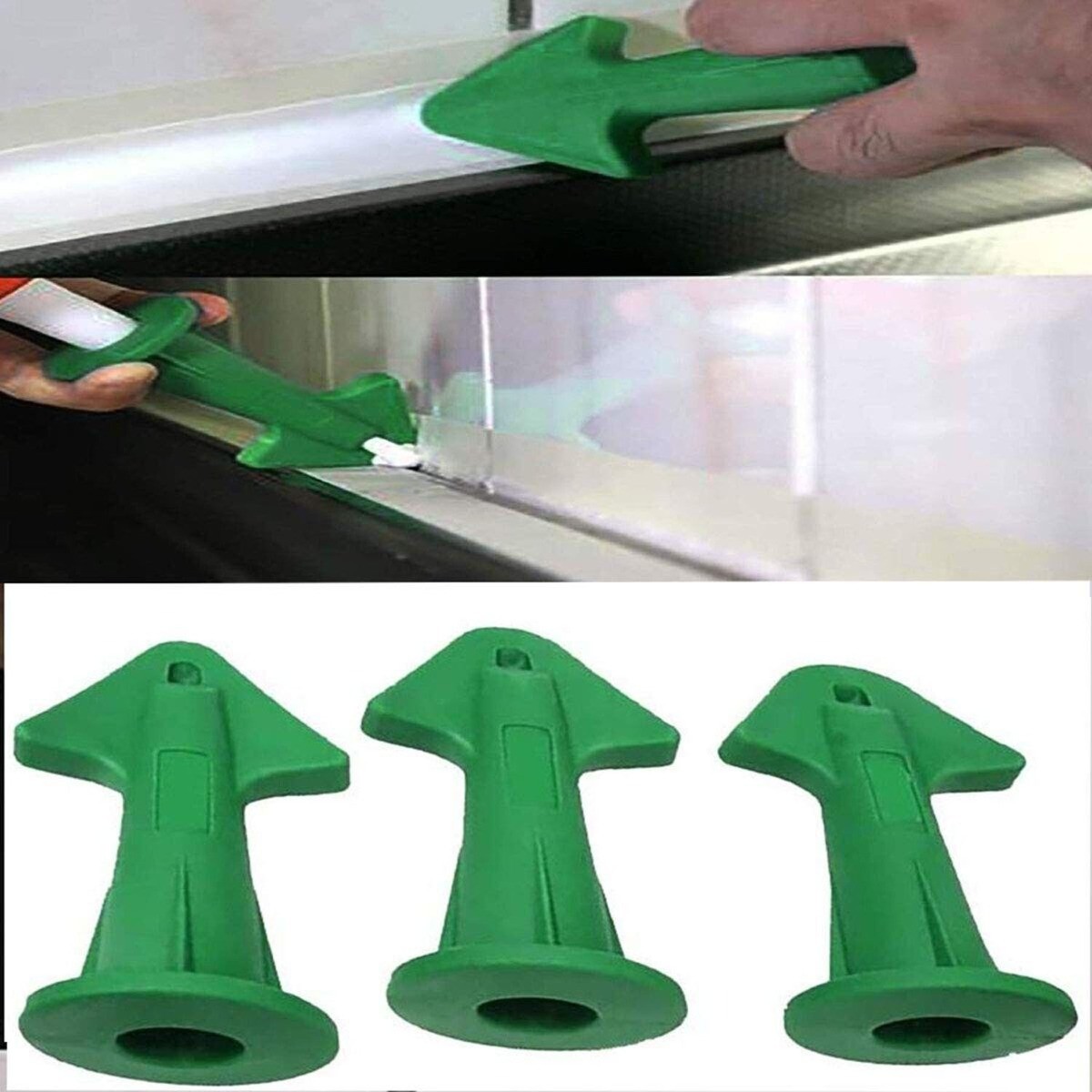 3pcs/set Silicone Caulk Nozzle Applicator Tool
