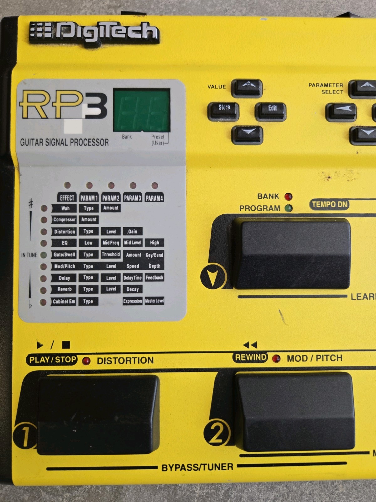 Vintage DigiTech RP3 Guitar Signal Processor Multi Effects Pedal - Tested