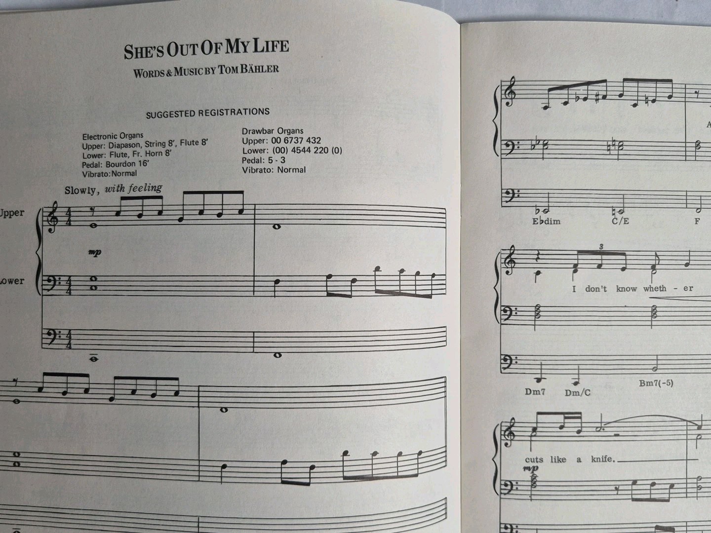 SENTIMENTAL SONGS ORGAN VOLUME FIVE - SHEET MUSIC BOOK