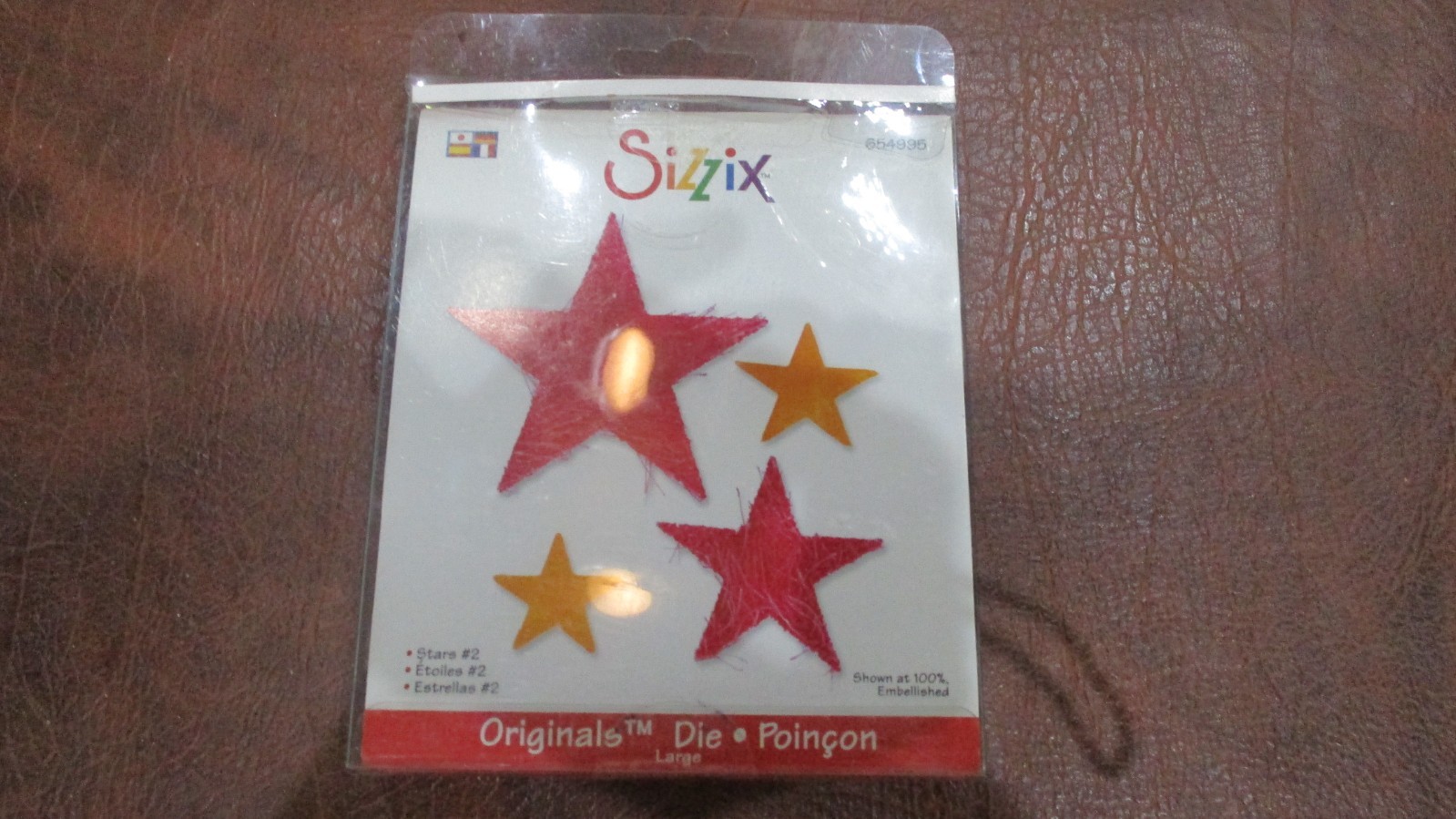 SIZZIX originals STARS #2 die cuts CARD MAKING scrapbooking