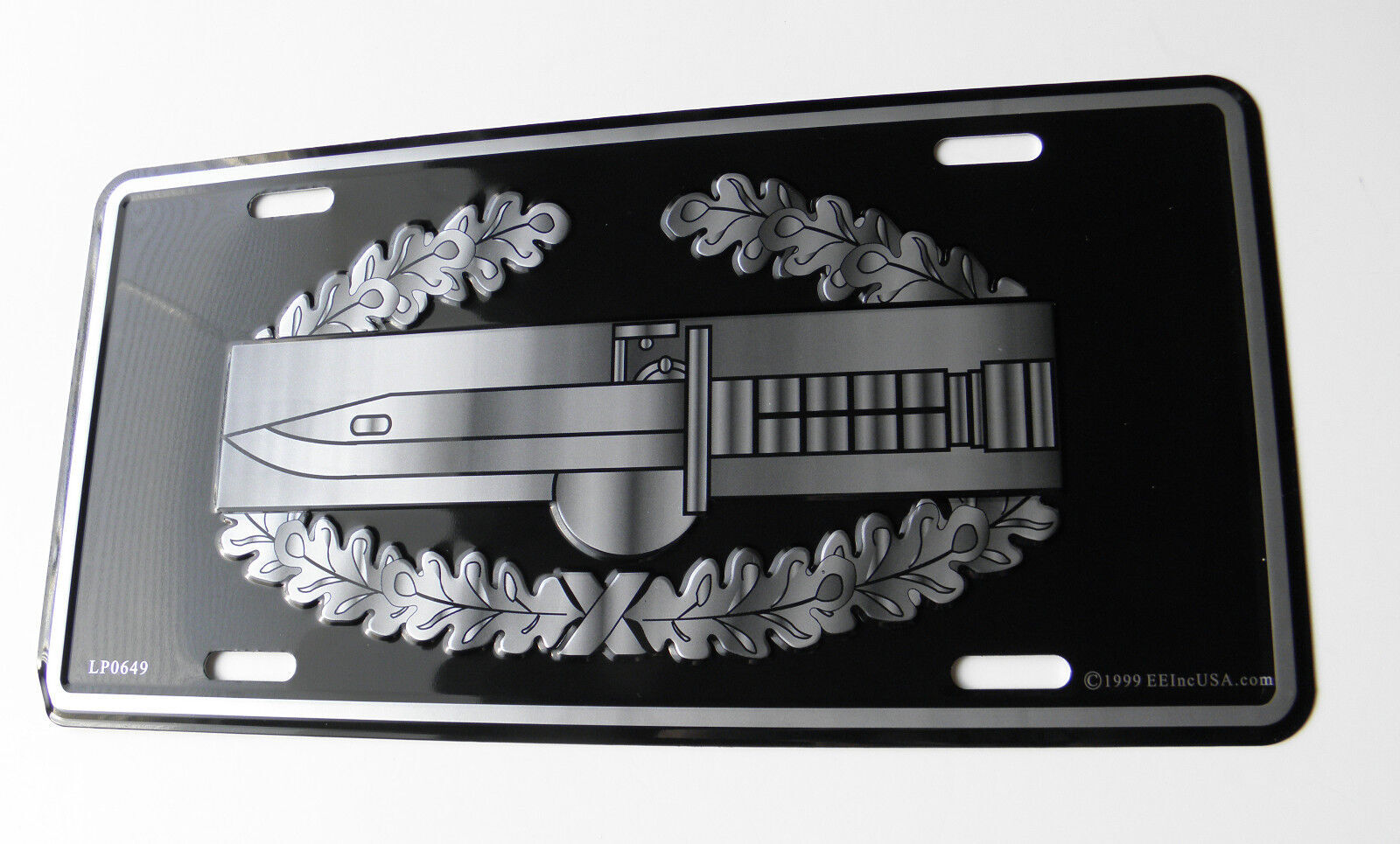 US Army Combat Action Badge CAB metal Truck Car License Plate 6 x 12 inches