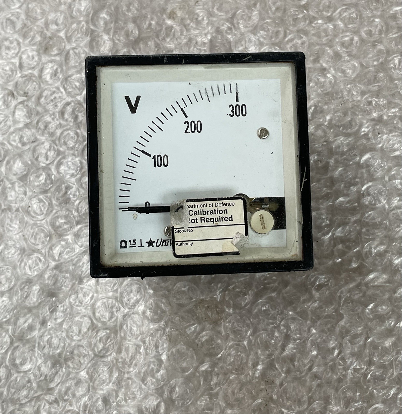 University VDE Reg. Nr. 605 Amperemeter Panel VDE 605 Amperemeter