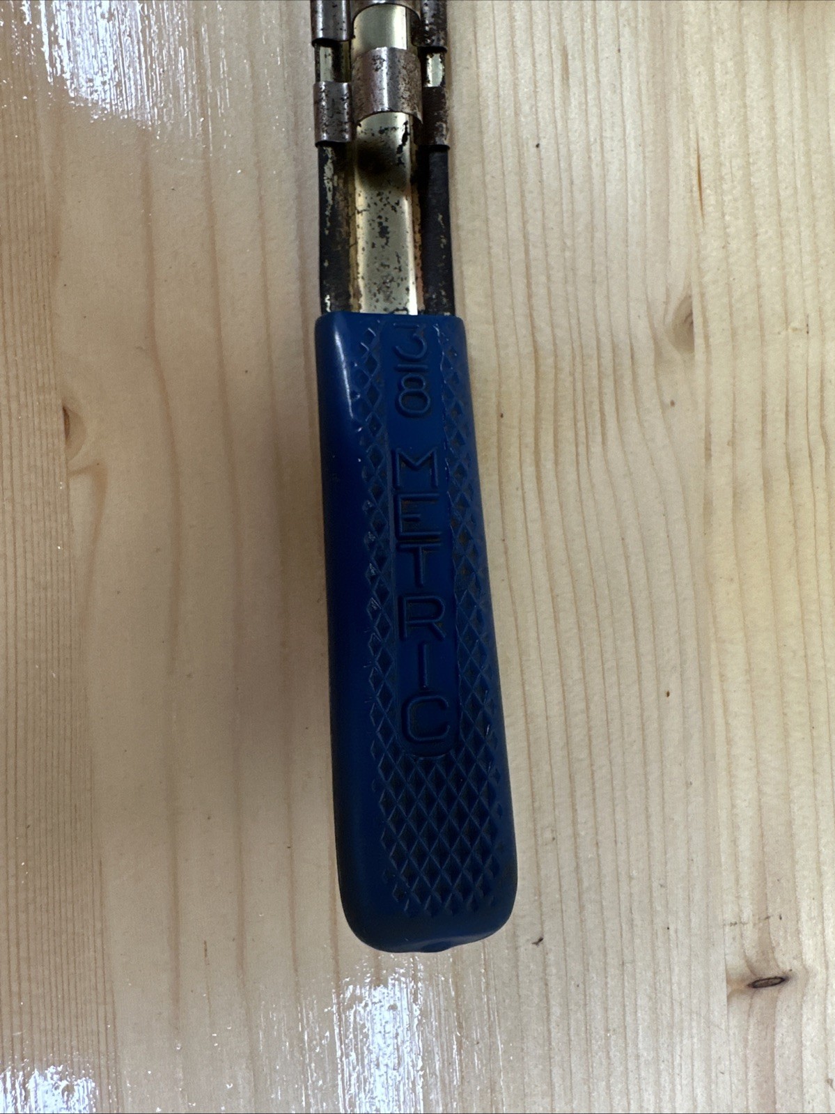 *OSB* Vintage CRAFTSMAN 3/8 Drive Socket Rack Blue Handle